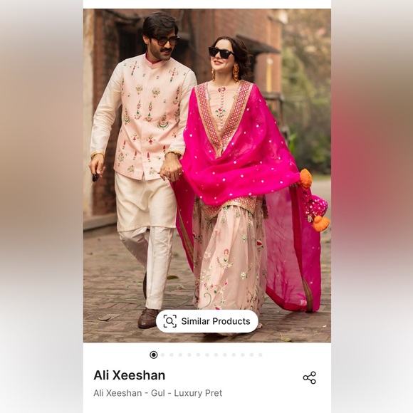 Ali Xeeshan 3 piece gharara suit - Picture 2 of 11